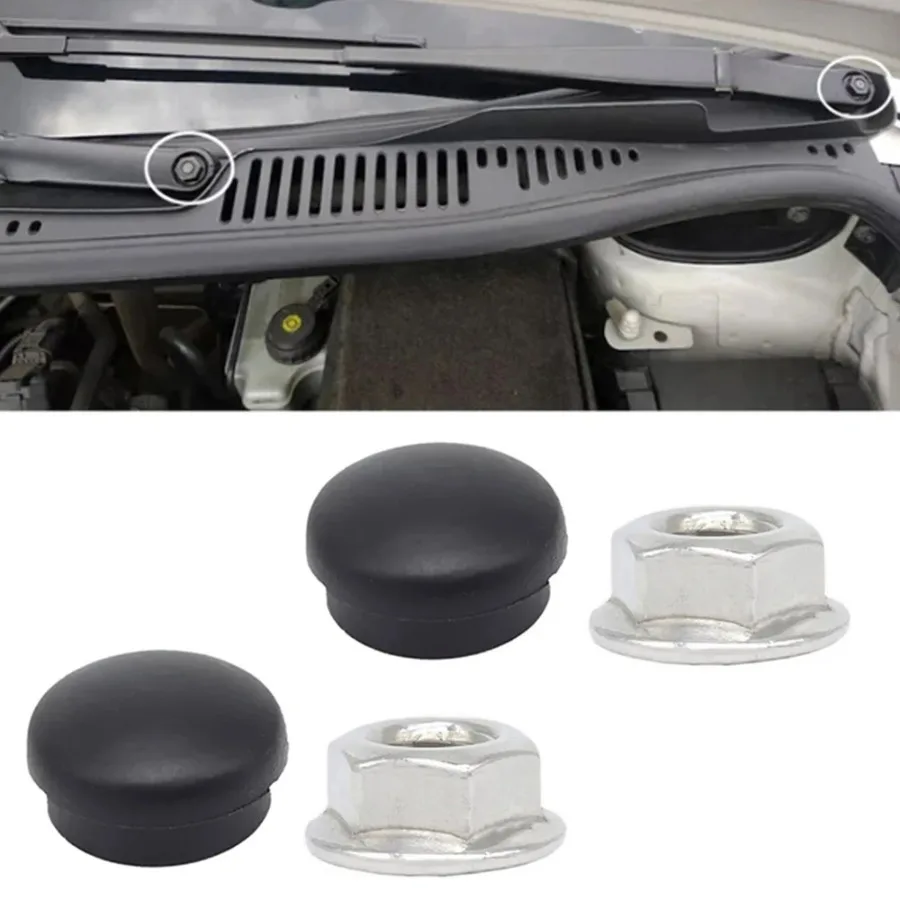 Car Front Windshield Wiper Arm Screw Nut Caps Bolt Rocker Cover For Audi A4 B5 B6 B7 B8 B9 1995-2019 A6 A8 D3 Q7 4L C4 C5 C6 C7