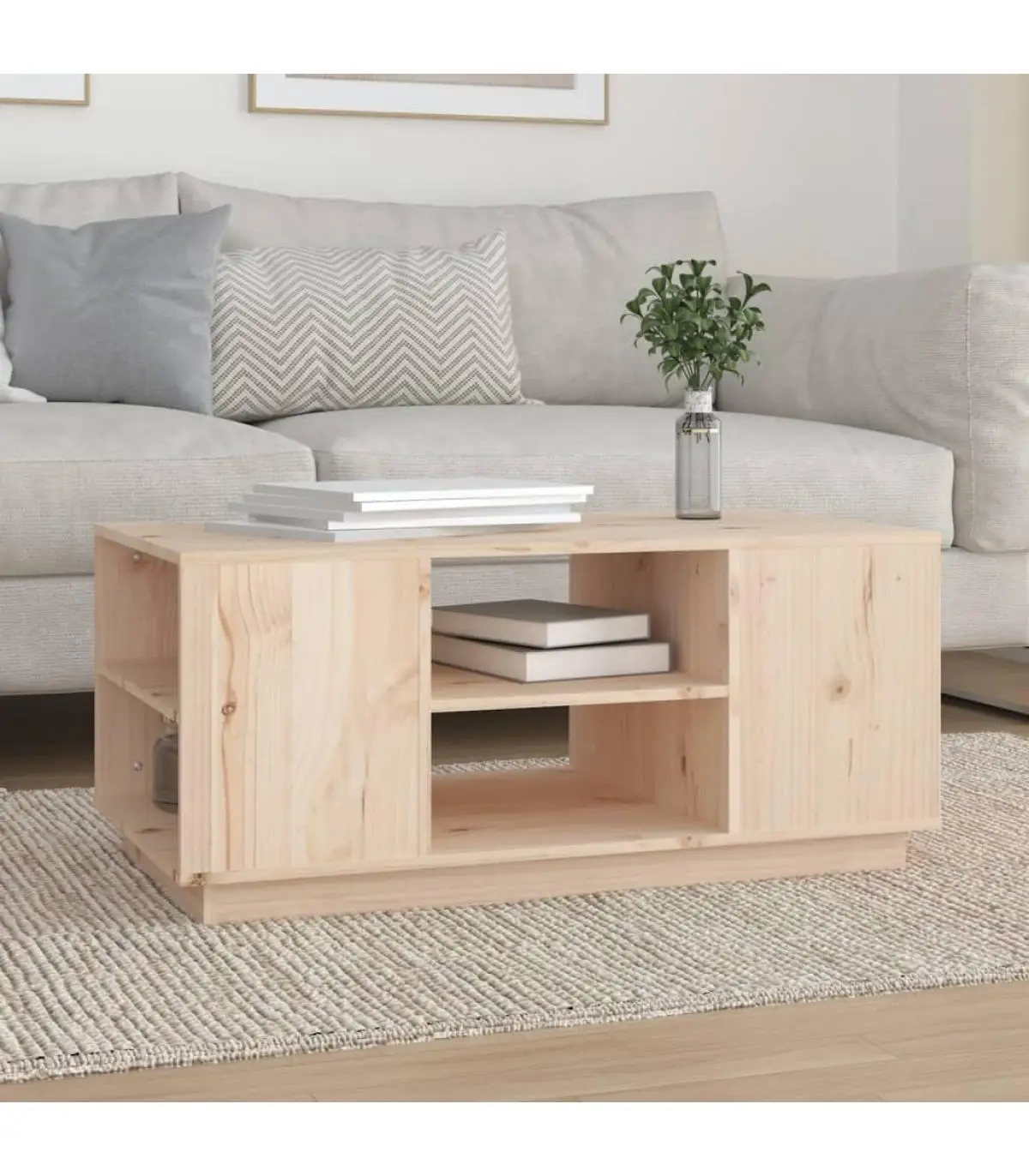 90x49x40,5 cm solid wood coffee table pine coffee table