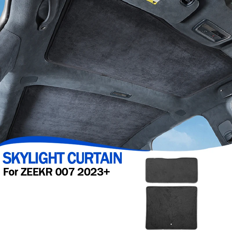 

Для Zeekr 007 GT 2024 + стеклянный солнцезащитный козырек на крышу, бархатная защита от солнца, теплоизоляция, передний и задний люк, автоаксессуары