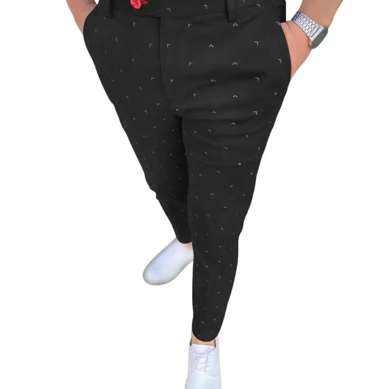 

Мужские повседневные брюки, брюки, комбинезоны Busin Dr Office Faionable, облегающие длинные брюки, молодежная энергия, всесезонные