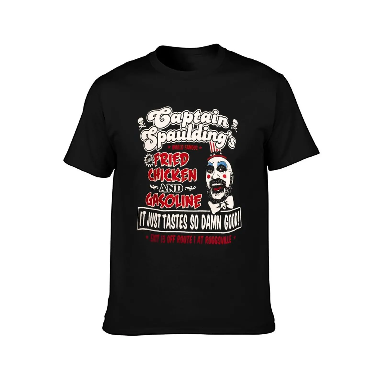 Captain Spaulding Fried T-Shirt Simple Casual Short Sleeve Cotton T-Shirt