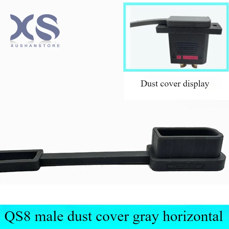 QS8 QS9 QS10P Male Female Dust Cover Gray QS10 QS9 QS8 Black Silicone Dust Cover Waterproof Aircraft Model Plug Soft Lid