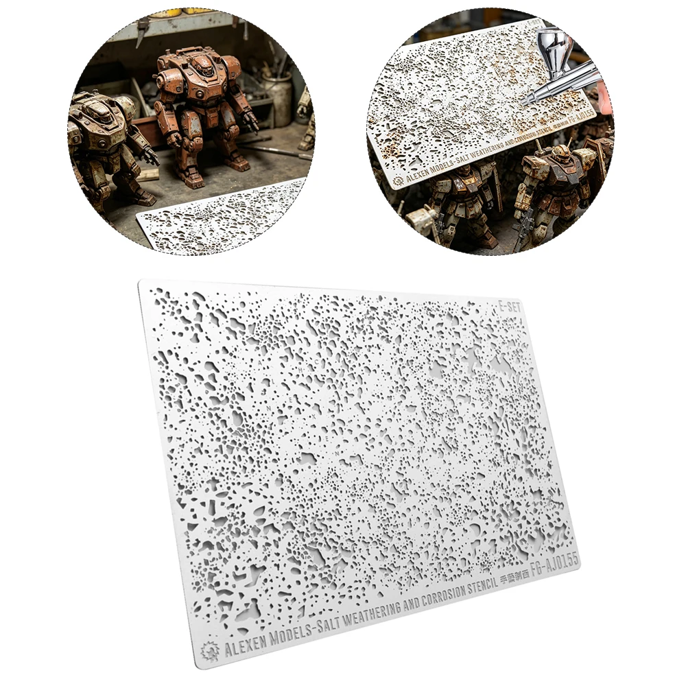 Weathering Airbrush Stencils Tool For Model DIY Spray Decoration Kits Part