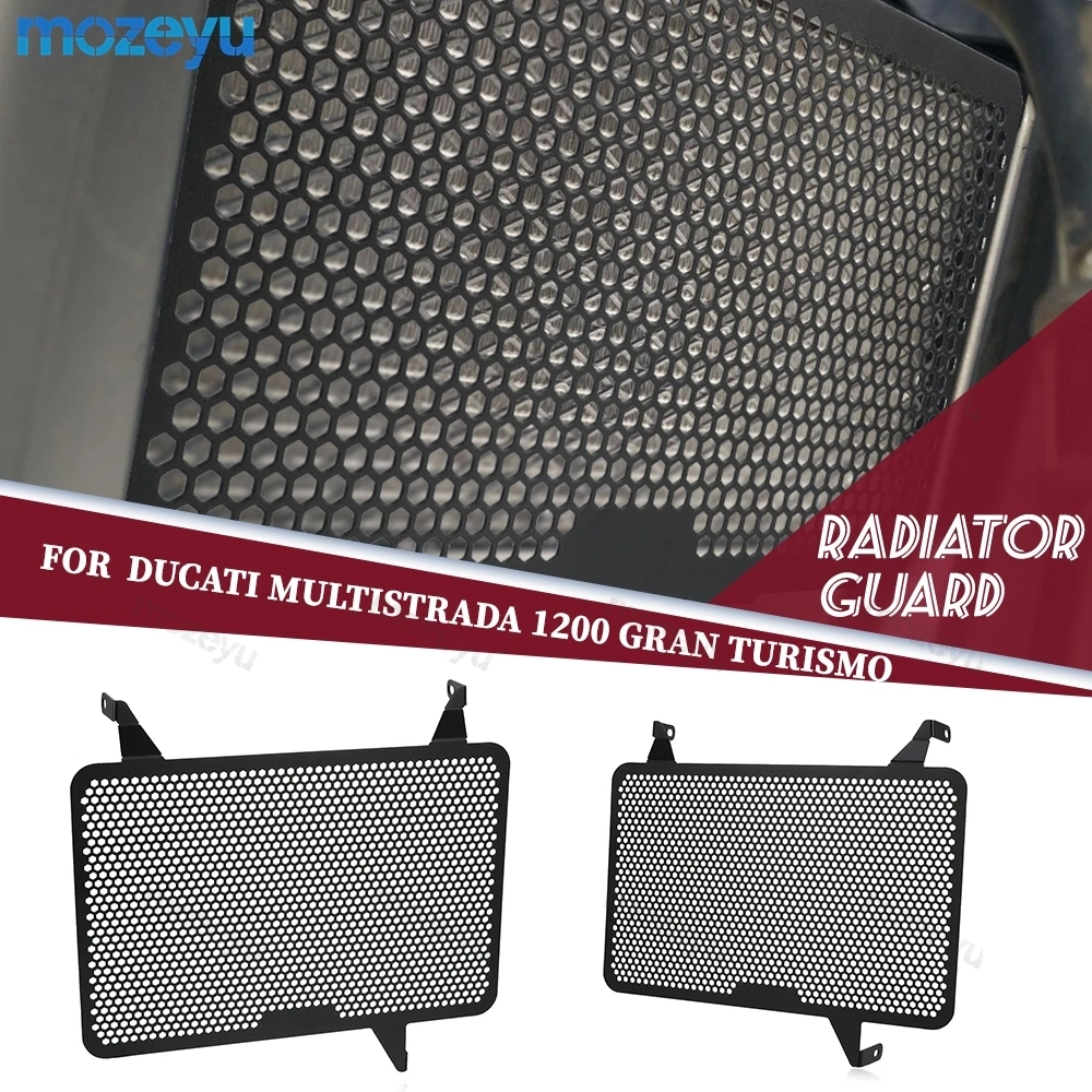 

For Ducati Multistrada 1200 Gran Turismo 2013 2014 Multistrada Motorcycle Radiator Guard And Engine Guard Protector Accessories