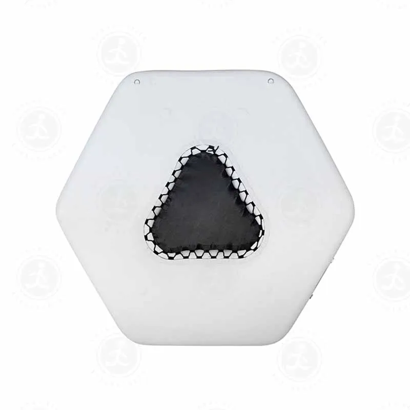 Hexagon Shaped Inflatable Floating Platform Inflatable Hexagonal Raft For Relaxation