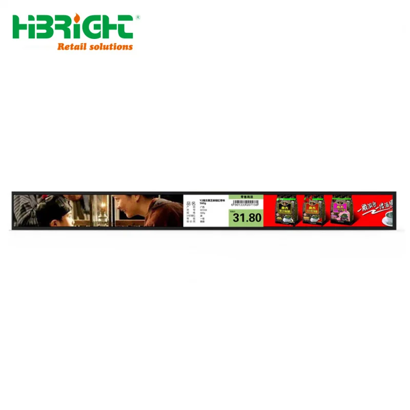 custom.Shelf LED Digital Shelf Display Screen Supermarket Gondola Shelf