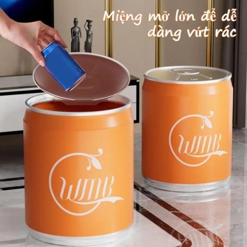 Novelty Beverage Can Design Recycling Bin Space Saving Plastic Trash Bin Container For Home Office Dorm Car Interior Use 37JD