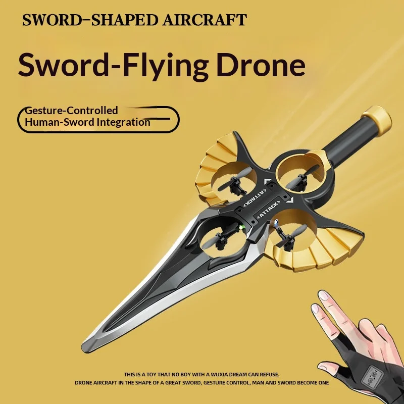 

Flying Sword Drone Remote Control Practical Fun Stress Relief Toy Novelty Birthday Valentine New Year Gift For Boys Men Husband
