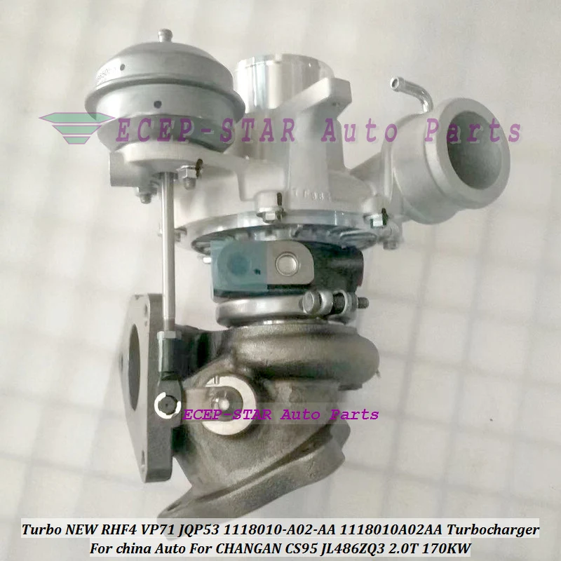 

Brand NEW RHF4 VP71 JQP53 1118010-A02-AA Turbo 1118010A02AA Turbocharger For CHANGAN CS95 2.0L JL486ZQ3 2.0T 170Kw Turbine