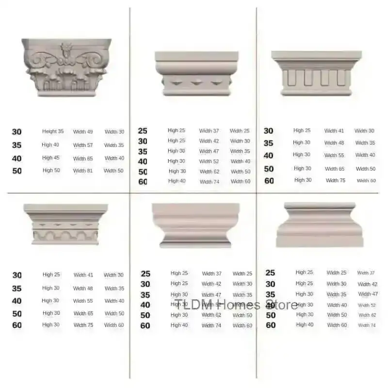 Plastic DIY Column Mold Household Roman Cement Garden Buildings for Cylindrical Square Closure European Balcony Decorative Molds