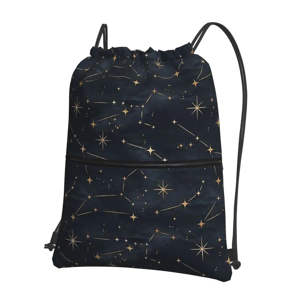 Constellation Star Clusters Galaxies Print Halloween Backpacks Multi-function Drawstring Bundle Pocket Sports Bag Book Bags