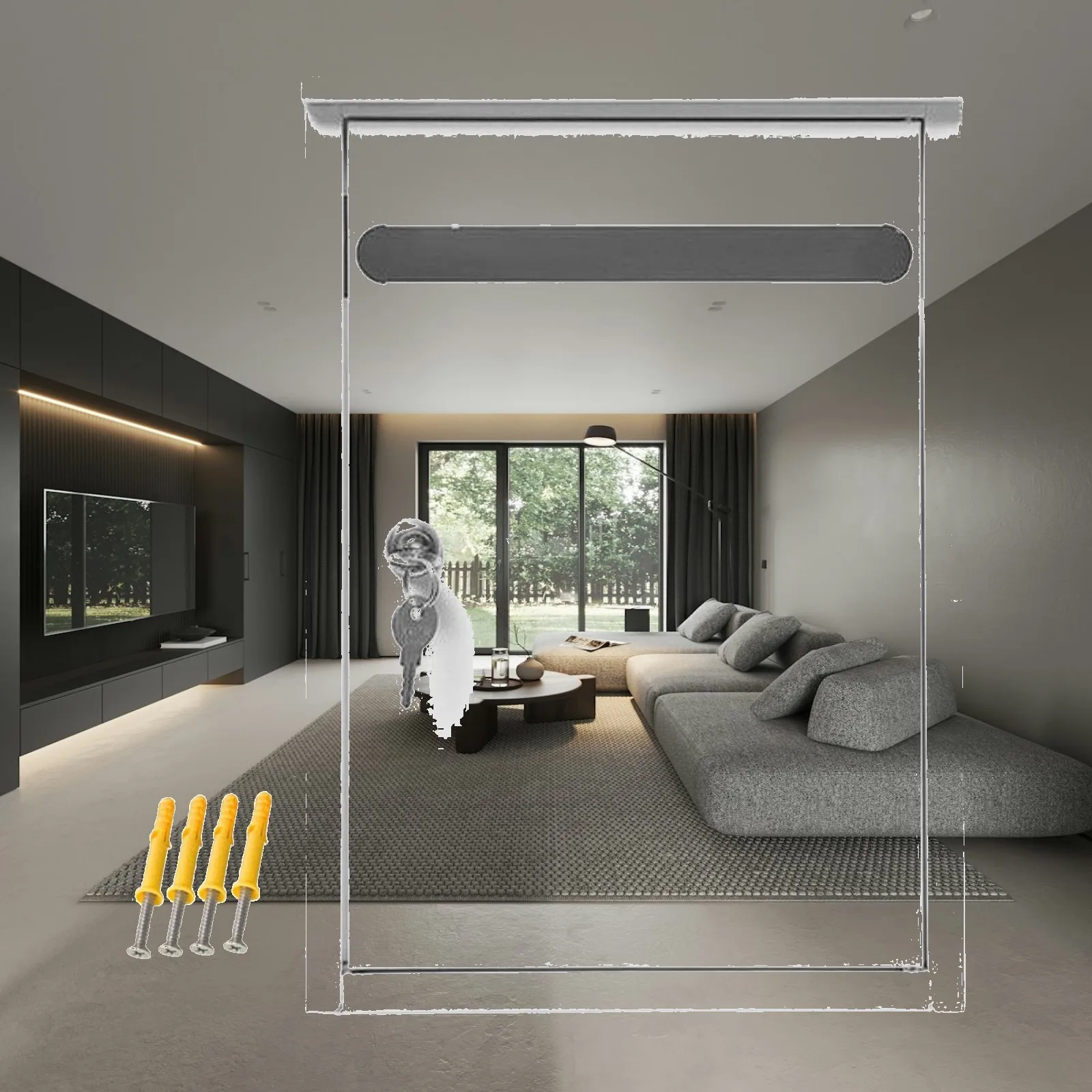 Wall Mount Locking Mailbox Outdoor Office Business Apartment Building Villa Area 10.24inchx3.94inchx14.17inch Lockable Mailbox
