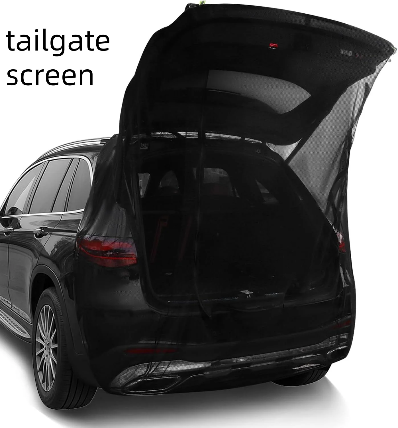

Car Tailgate Screen Window Self-Driving Tour Mosquito-Proof Insect-Proof Mesh Net Bag for Outdoor Camping Ventilation Trunk Cove