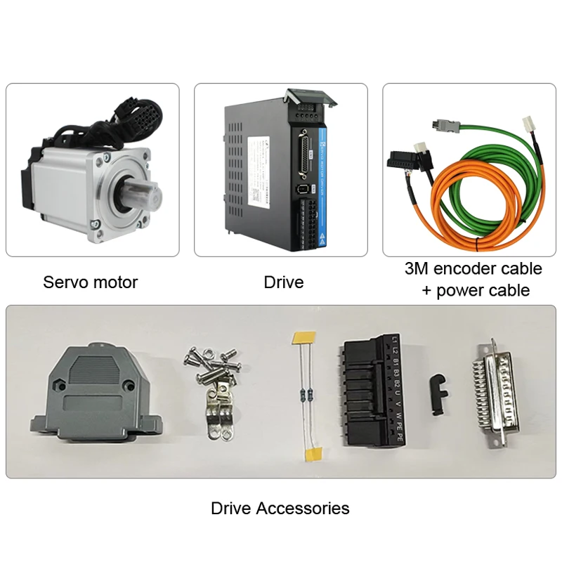 Imagem -05 - Lichuan-servo Motor ac com Kit de Driver Kit Cnc para Pulso de Impressora 3d 750w a 1000w 4n.m 220v 3000rpm Rs485