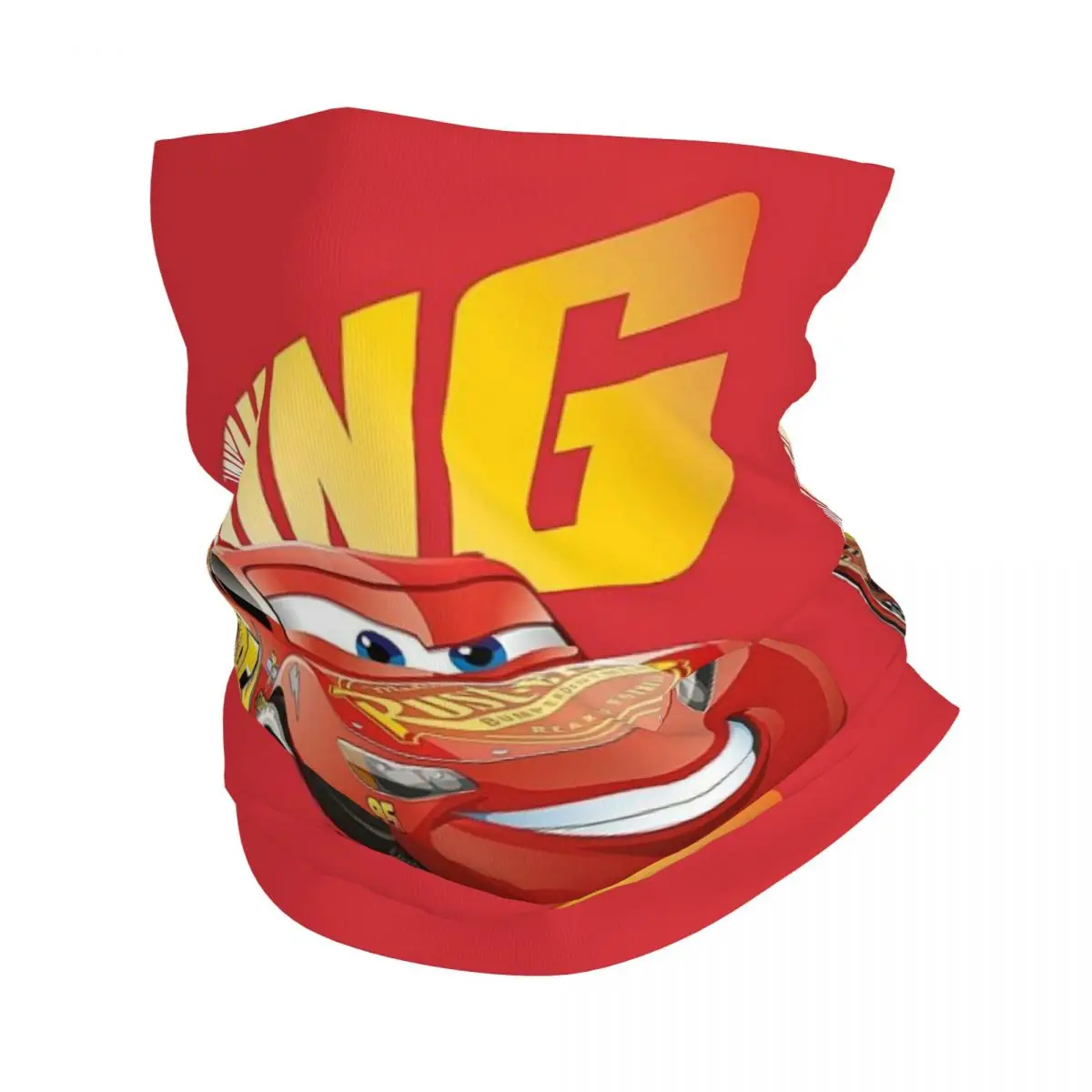 

Custom Lighting McQueen Bandana Winter Neck Warmer Men Windproof Wrap Face Scarf for Ski Cars Gaiter Headband