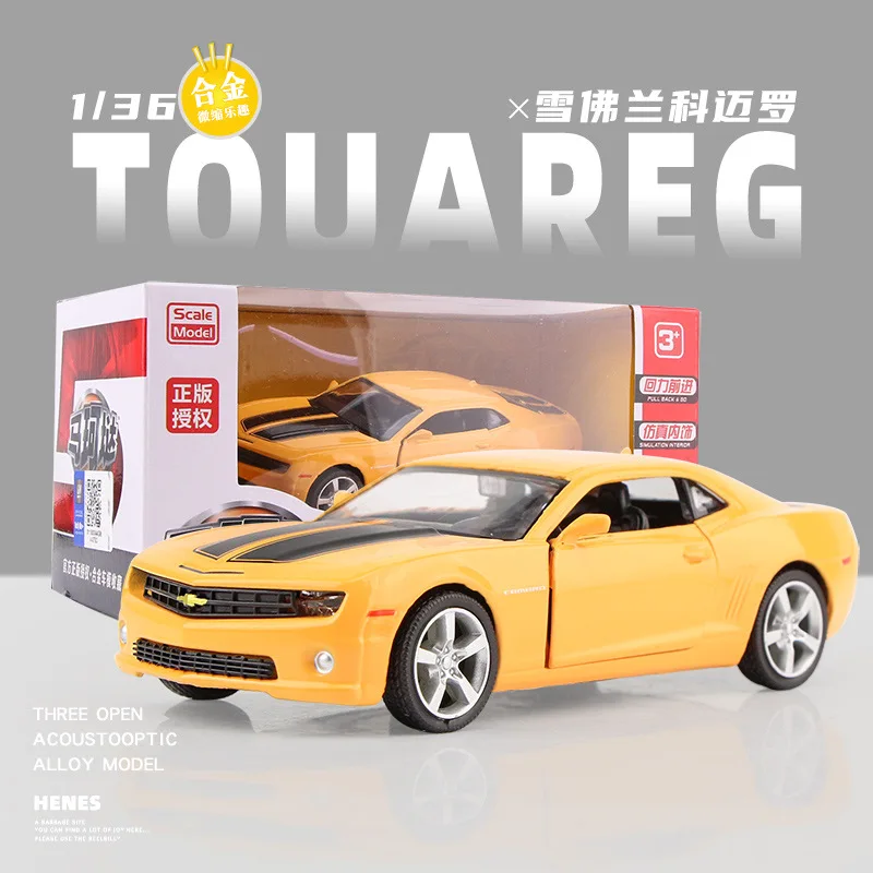 1:36 Camaro Classic Car Alloy Sports Car Model Diecasts Metal Toy Car Model High Simulation Collection Gifts view 5
