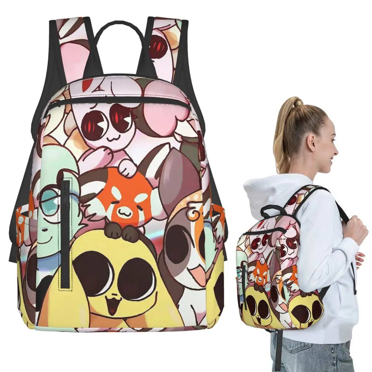 

Chikn Nuggit Backpack Student BookBag Kids School Bag Laptop Shoulder Bags Boys Girls