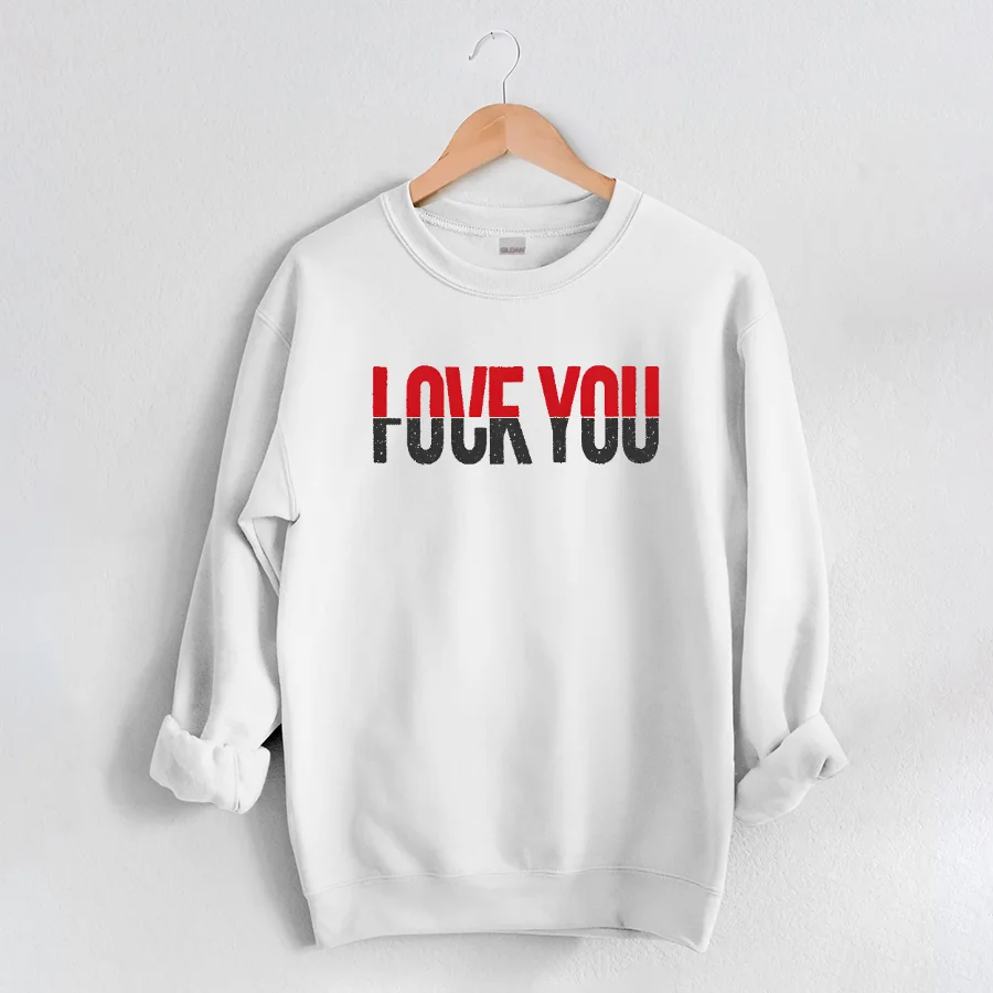 Women\'s Plus Slogan Print Pullover Plus Size Casual Sweatshirt Long Sleeve Round Neck Sweatshirt Basic Tops Clothes Shirt Hoodie