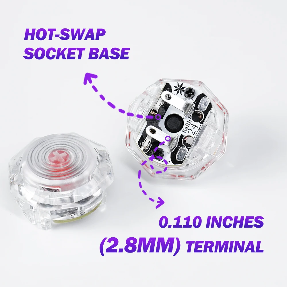 Хрустальные Кнопки, встроенный низкопрофильный переключатель Kailh шоколадной V2 для контроллера Hitbox, аркадный джойстик, уличный истребитель