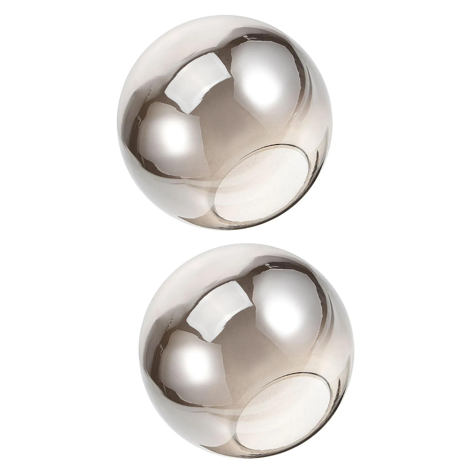 2Pcs Glass Globe Lampshades Replacement Spherical Ball Light Cover 5.9 Inch Diameter 2.76 Inch Opening Stable Secure Pendant