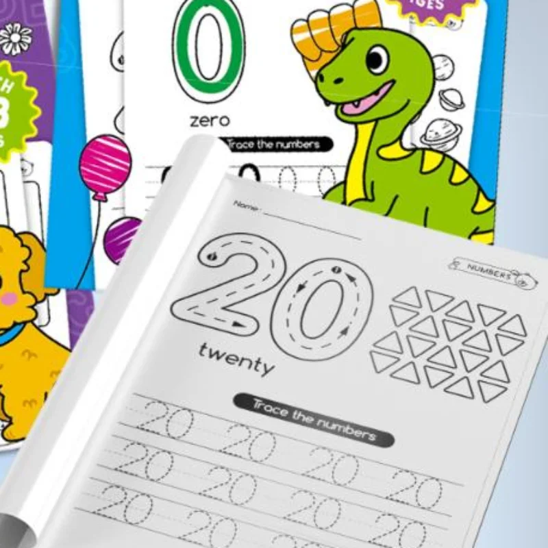 1Pcs Preschool Learning English Teaching Montessori Education Calligraphy And Painting Textbook For Child Read Workbook Alphabet
