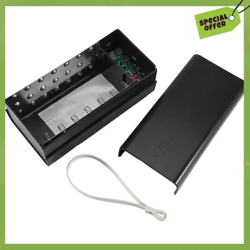 Leading-21X18650 Battery Case Welding Free Power Bank Case With Light 18650 Battery Charge Box Detachable Portable Diycase