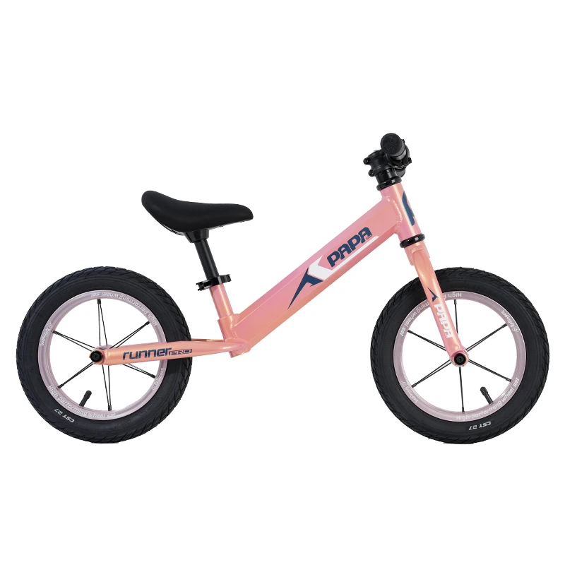 Papabike 12 Inch Aluminum Alloy Balance Bike Runner Pro 2024 Running Bike No Pedal Balance Bicycle for 2-6 Years Old  Child