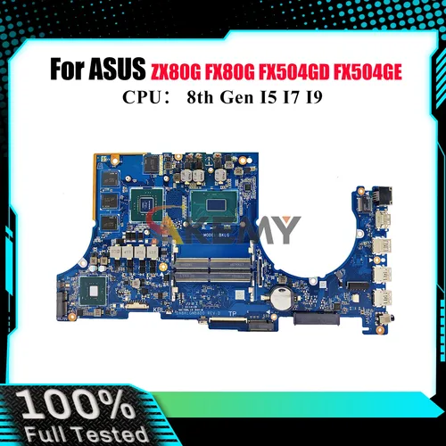 Imagen 1 del producto Placa base para ordenador portátil FX504GD para ASUS TUF Gaming FX504G ZX80G FX80G FX504GD FX504GE con CPU I5 I7 I9 100% pruebas OK stk
