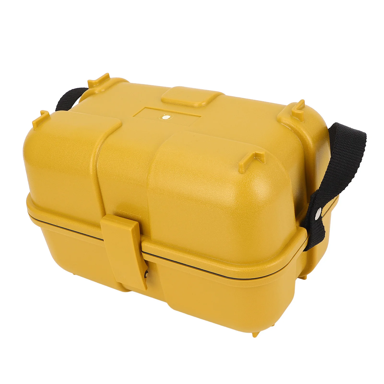 Caja de instrumentos de nivelación amarilla con caja de almacenamiento de nivel de estación Total de plástico de bloqueo único para equipos de topografía