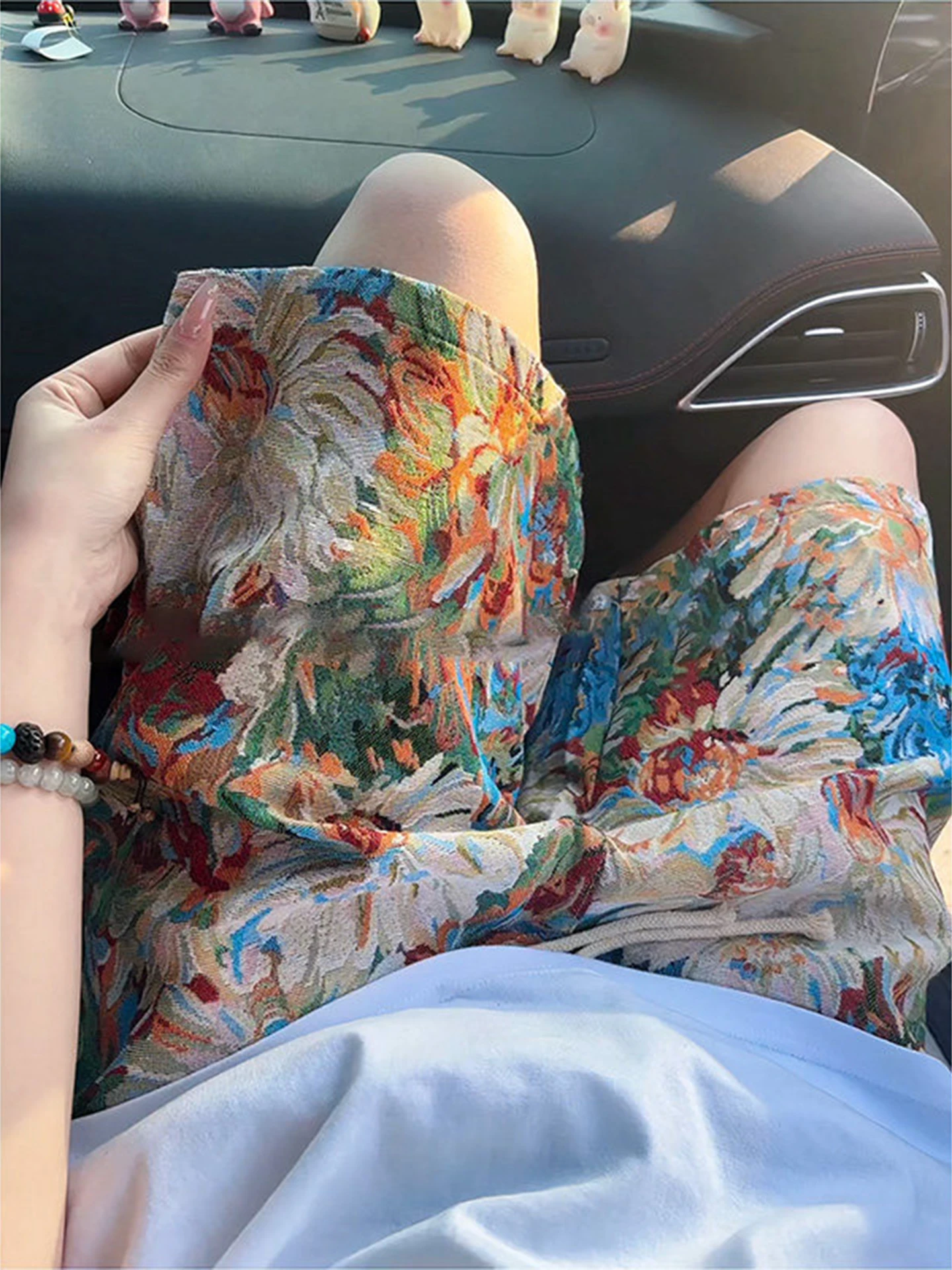 Summer Casual Tie Dye Short Pants Men Women Five-Quarter Length Beachwear Hawaiian Vacation Style Comfortable Breathable