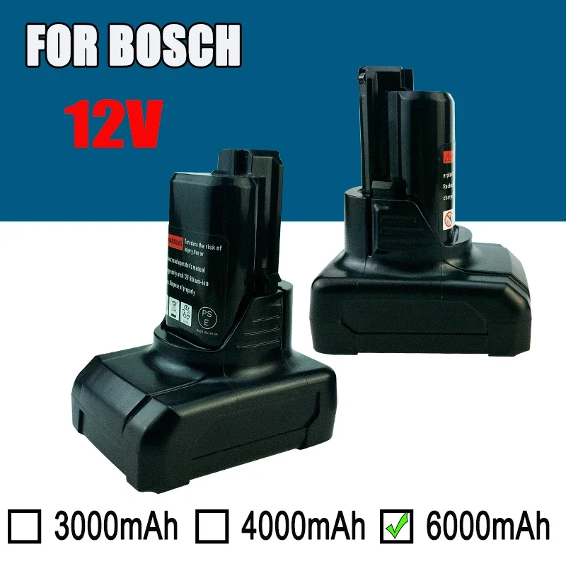 

6000mAh for Bosch 12V Replacement Lithium ion Battery BAT411 BAT412 BAT413 BAT414 BAT420 Cordless Power Tools Batteries