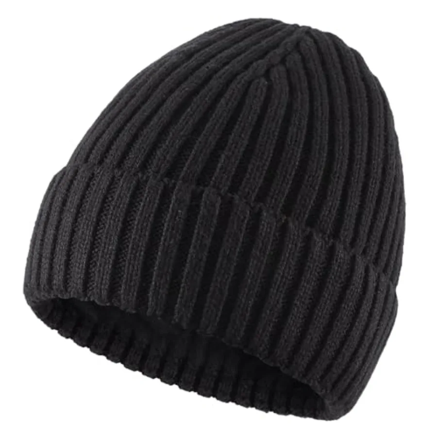 

Connectyle Fleece Lined Cuffed Beanie Hat for Men Women Knitted Winter Wool Beanies Skull Cap Warm Watch Hat