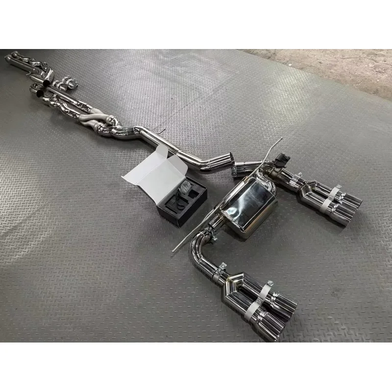 Newest 304 Stainless Steel Exhaust Z Pipe Single Midpipe Valvetronic Catback for M3 M4 F80 F82 S55 Equal Length Valved