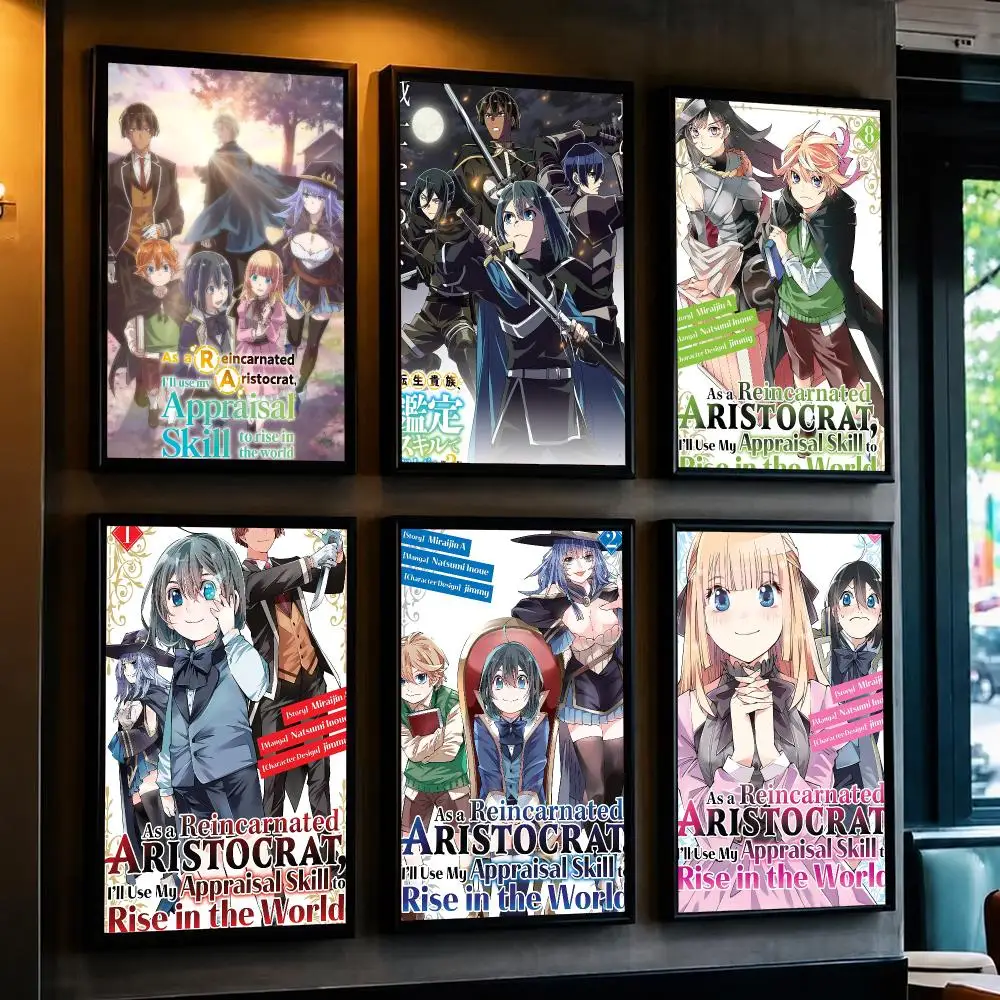 anime A-As a Reincarnated-D Poster Decorative Wall Art Sticker for Cafe Office Bedroom and Living Room