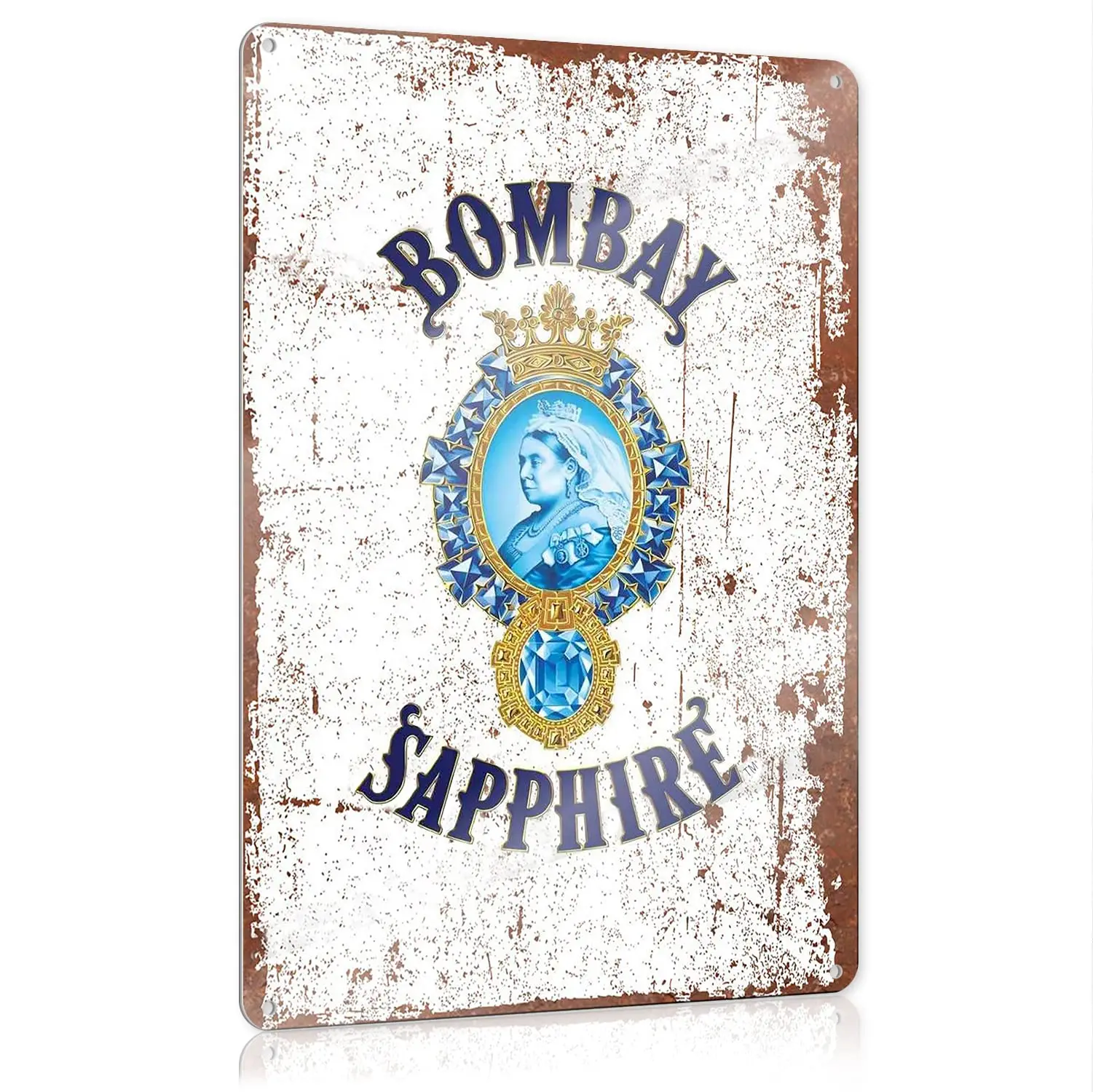 Bombay Sapphire Gin Metal Signs Vintage Retro Mancave Wall Garage Shed Tin Sign 8x12 Inch