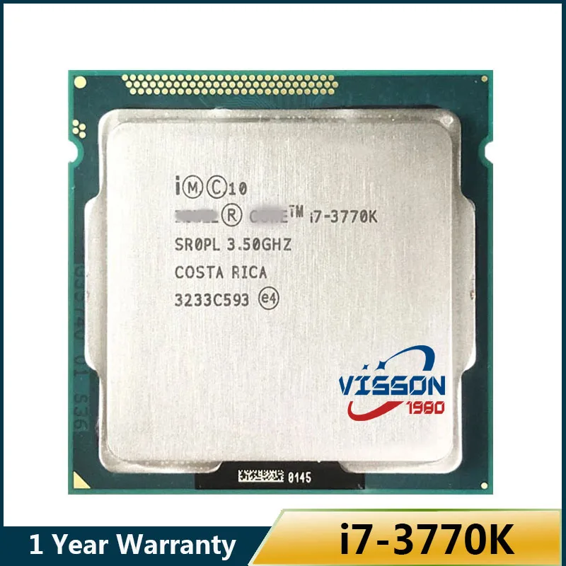 Intel i7 3770k Dutyi Csutka LGA 1155 3.5ghz 8mb Eldugott vel Merevlemez Vonalas 4000 TDP 77W asztali CPU