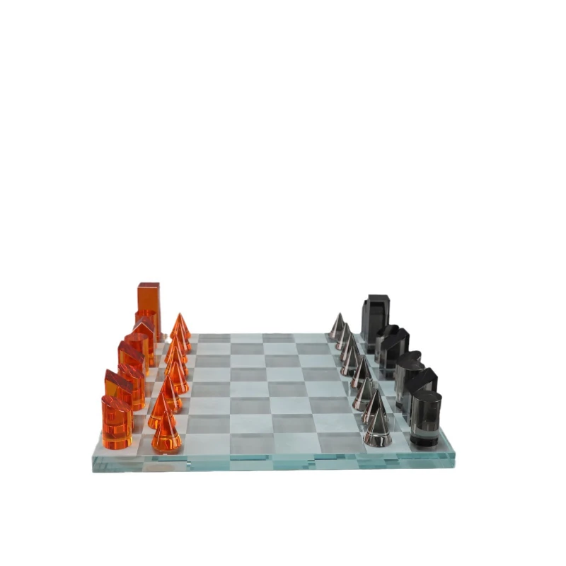 

European crystal chessboard ornament model room office bedroom study living room dining desktop entrance jewelry ornament