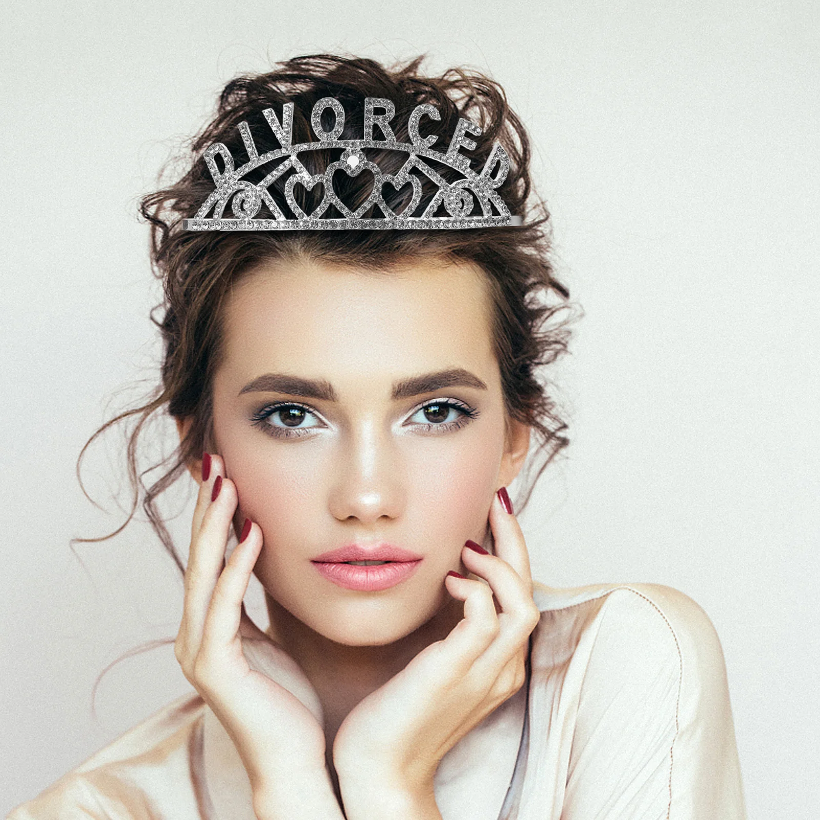

Women Crown Headpiece Baroque Style Elegant Gift Durable Modern Catching Accessory Decorations for Women