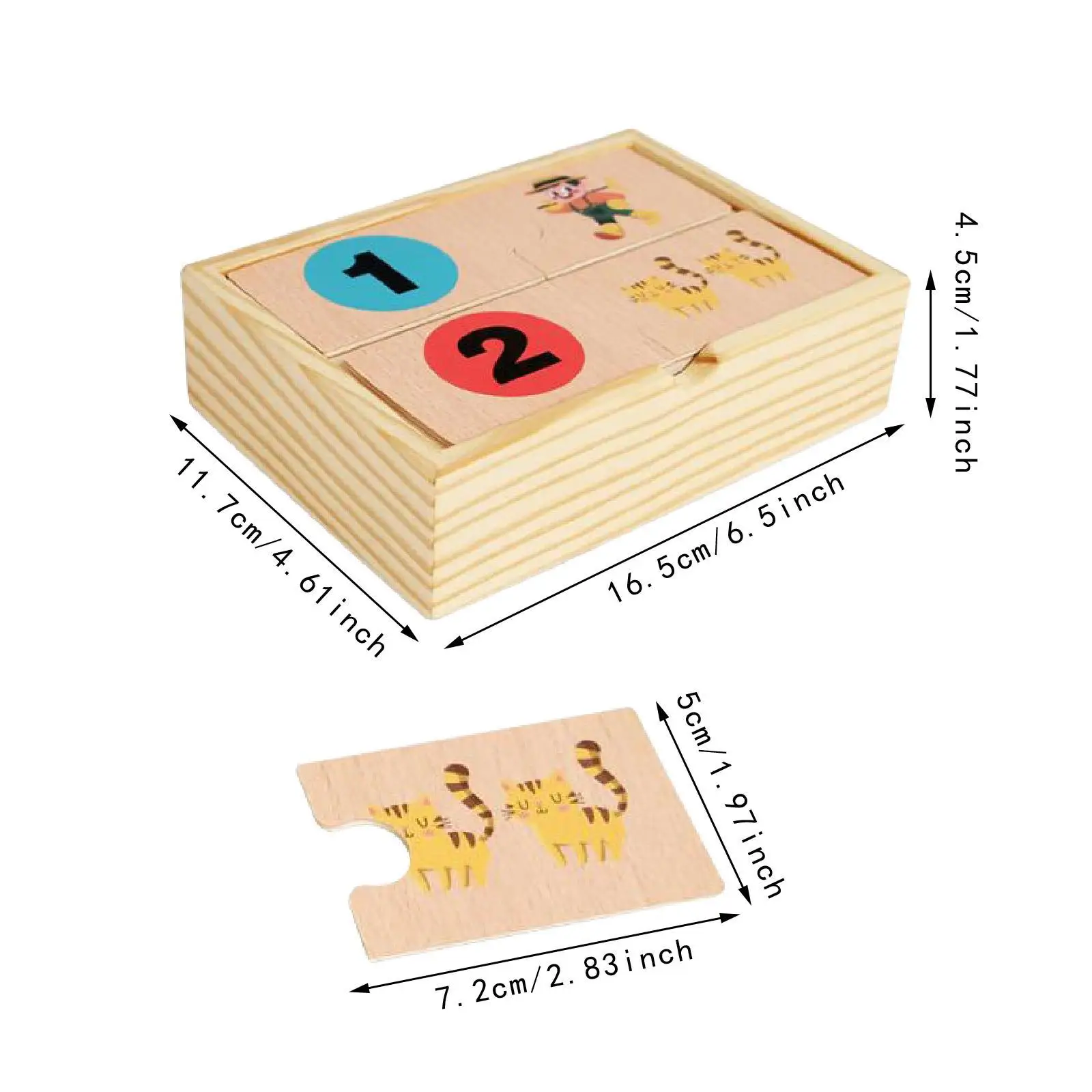 Nummerpuzzel Wiskundige manipulaties, Homeschoolbenodigdheden, Matching Games Gifts, Wiskundespellen voor kinderen Tellen Speelgoed voor kinderen vanaf 3 jaar