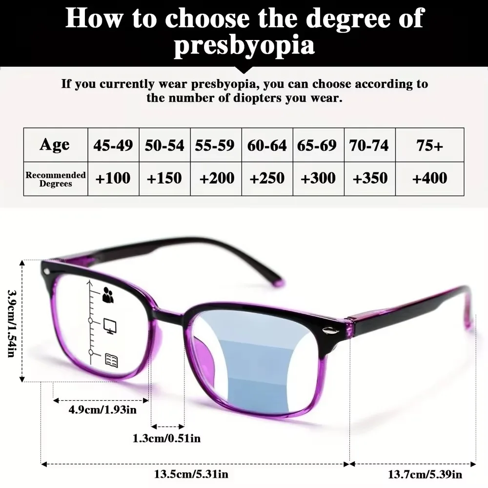 2 Square Glasses with Rice Nail Frame, Simple and Fashionable Glasses, Men's and Women's Glasses with High-quality Spring Hinges, Suitable for Christmas and Halloween Gifts with Random Colors