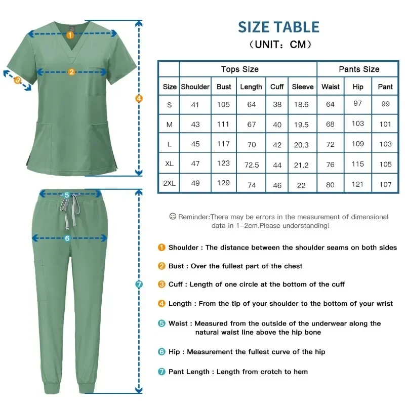 Multicolor Unisex Short Sleeved Pharmacy Nurse Uniform Hospital Doctor Workwear Oral Dental Surgery Uniforms Medical Scrubs Sets