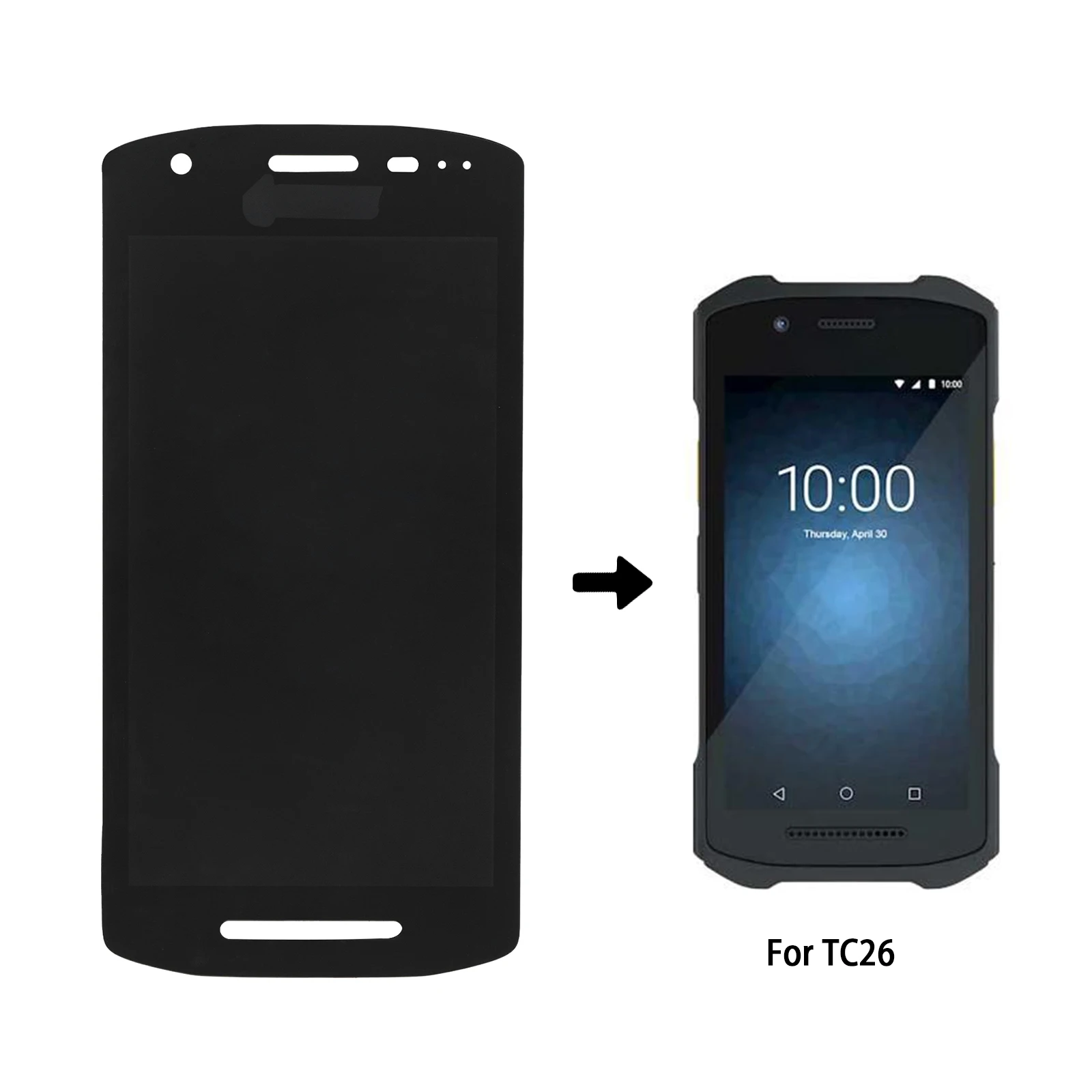 

LCD Display Screen and Touch Screen Digitizer Assemlby for Zebra TC26 TC26AK TC26BK TC26CK TC26DK