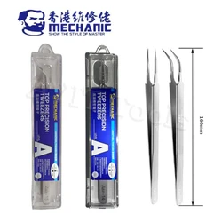 MECHANIC Aaa-14 Aaa-15 Stainless Steel Ultra Fine High Hardness Tenacity Durable Tweezers For SMD PCB BGA Motherboard Repair