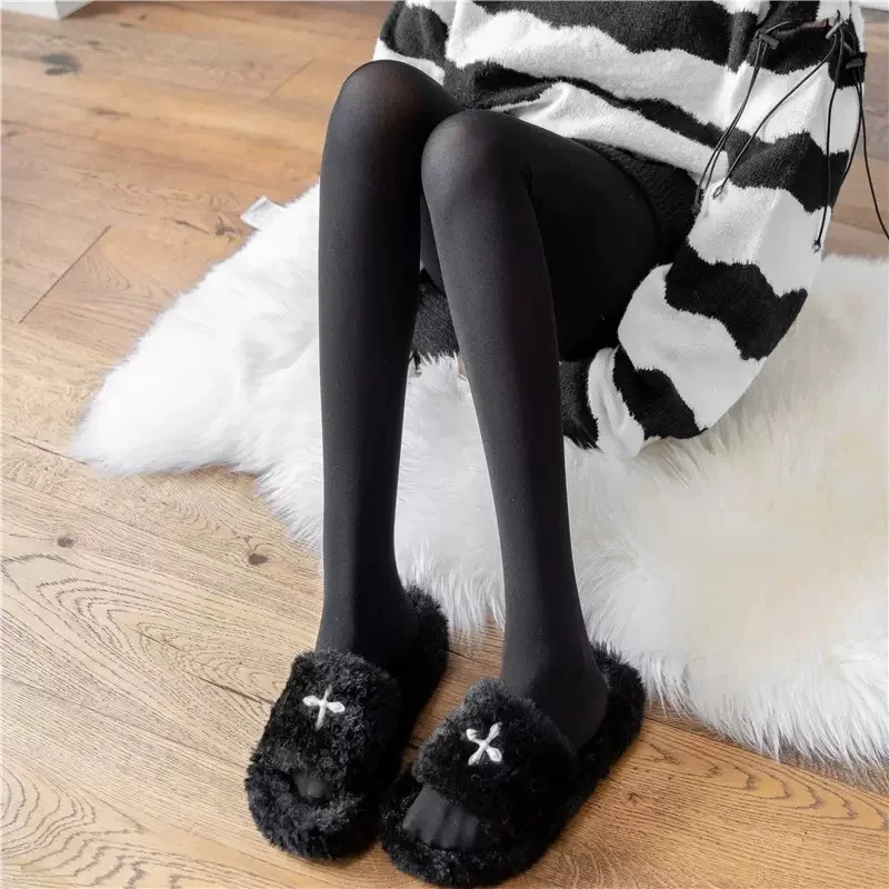Women velvet Thin Winter elastic Tights Lolita JK White Dance Stockings Girls Daily Fashion Soft Comfortable Lovely Pantyhose
