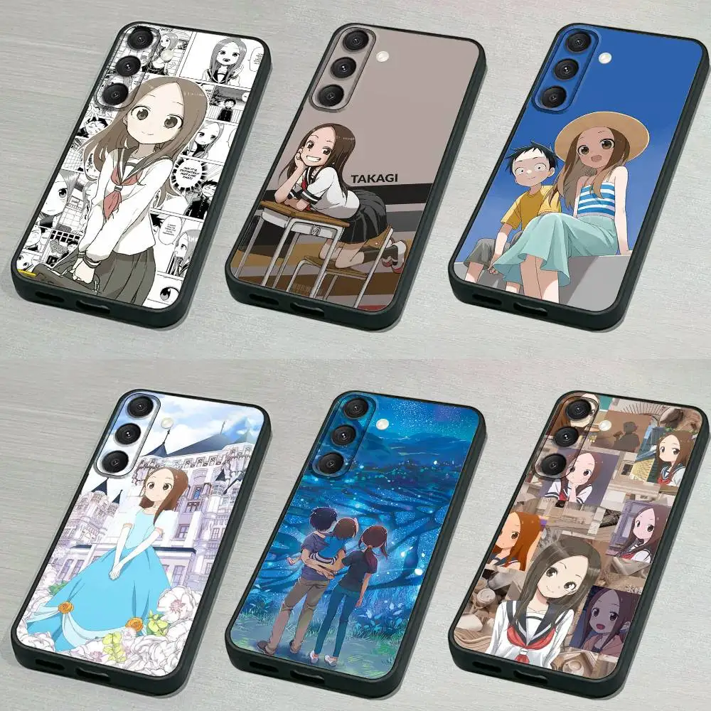 

KarakaiS Jozu no Takagi San Phone Case For Samsung S 25,24,23,22,30,21,10,9,Ultra,Plus,Lite,FE,4,5G Black Soft Case