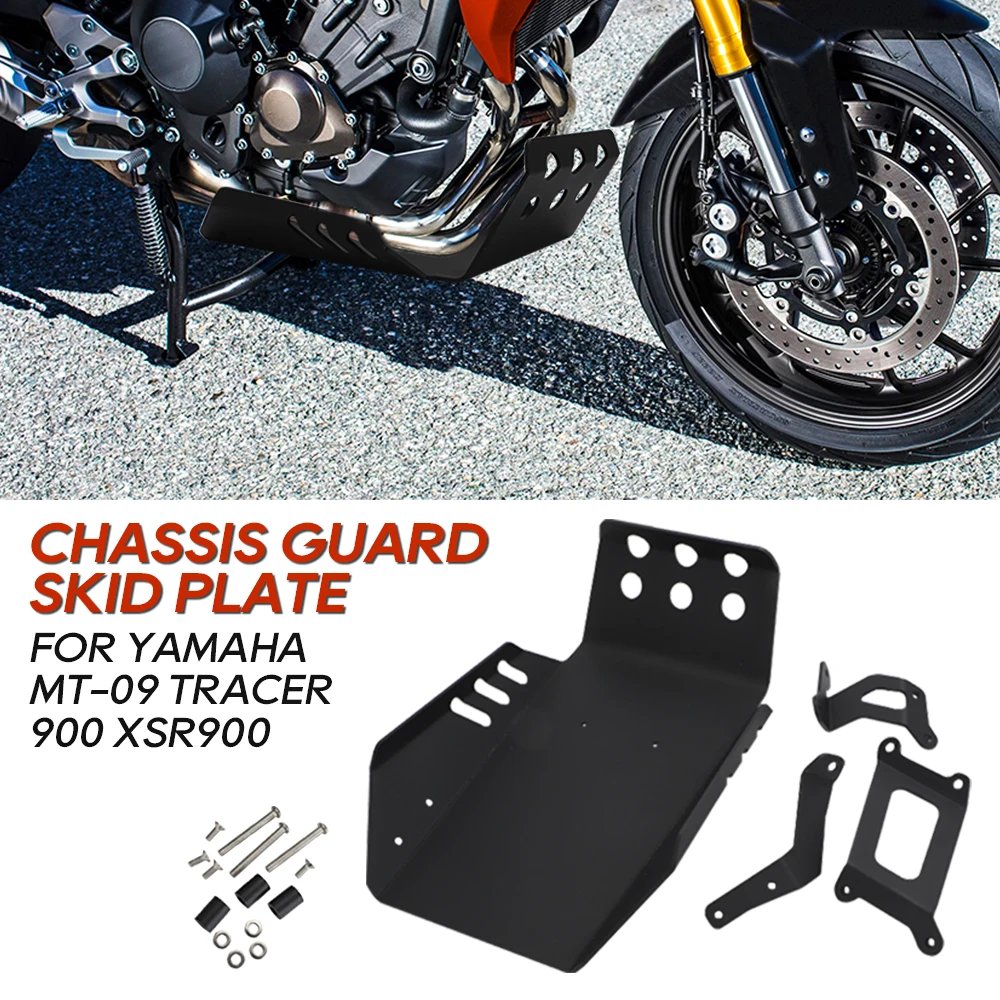 MT09 FZ09 Motorcycle Engine Base Chassis Protection Cover Skid Plate For Yamaha MT FZ 09 2014-2021 XSR900 Tracer 900 Anti-sand