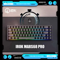 IROK Mars68 PRO Teclado mecánico inalámbrico interruptor magnético intercambio en caliente RGB batería de larga duración teclados de juego personalizados accesorios de PC