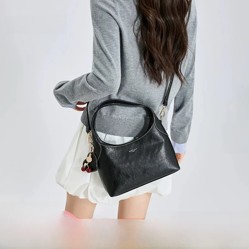cherry-print-bucket-handbag-women's-fashion-casual-tote-bag-old-money-style-spring-summer-youth-casual-leisure-handbag
