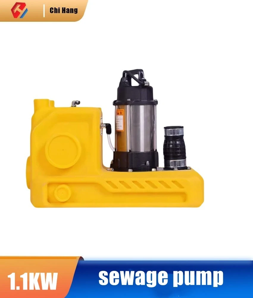 Bomba de elevación de aguas residuales de 1,1 kW, Villa, sótano, comercial, hogar, cocina, baño, inodoro, elevación de aguas residuales de gran flujo completamente automática