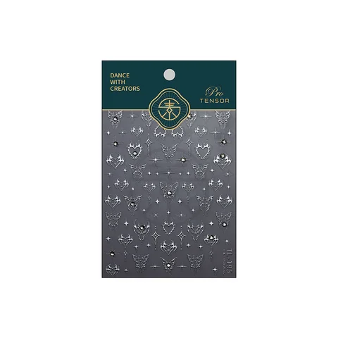 1 st 5D DIY självhäftande slider tillbehör diamantfjärils nagelkonst klistermärken holografiska fjärilsnageldekorationer dekaler 8 best sales holografiska nagelklistermärken - №1